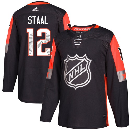 Adidas Wild #12 Eric Staal Black 2018 All-Star Central Division Authentic Stitched NHL Jersey